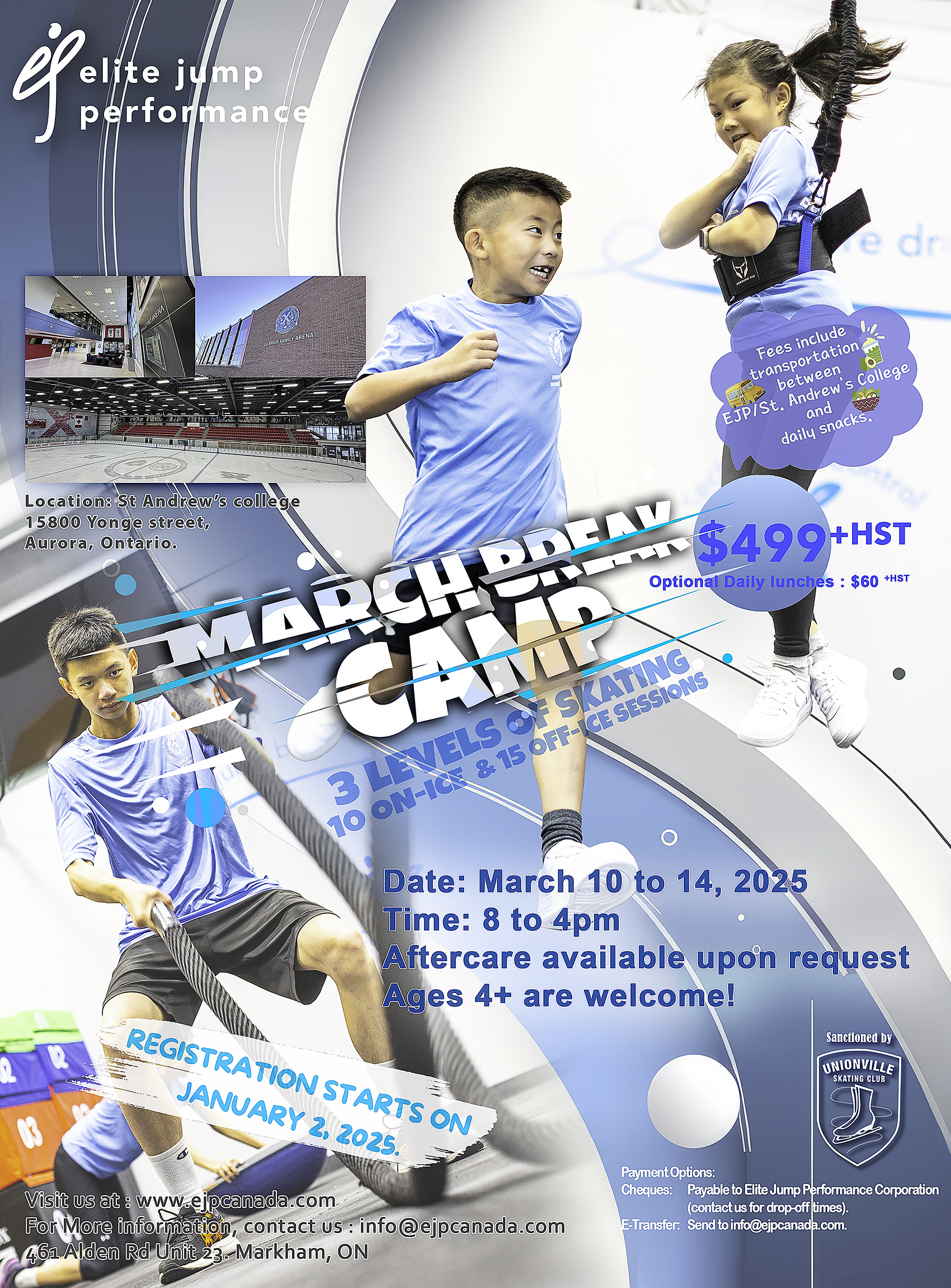 EJP March Break Enrichment Camp 2025 Elite Jump Performance